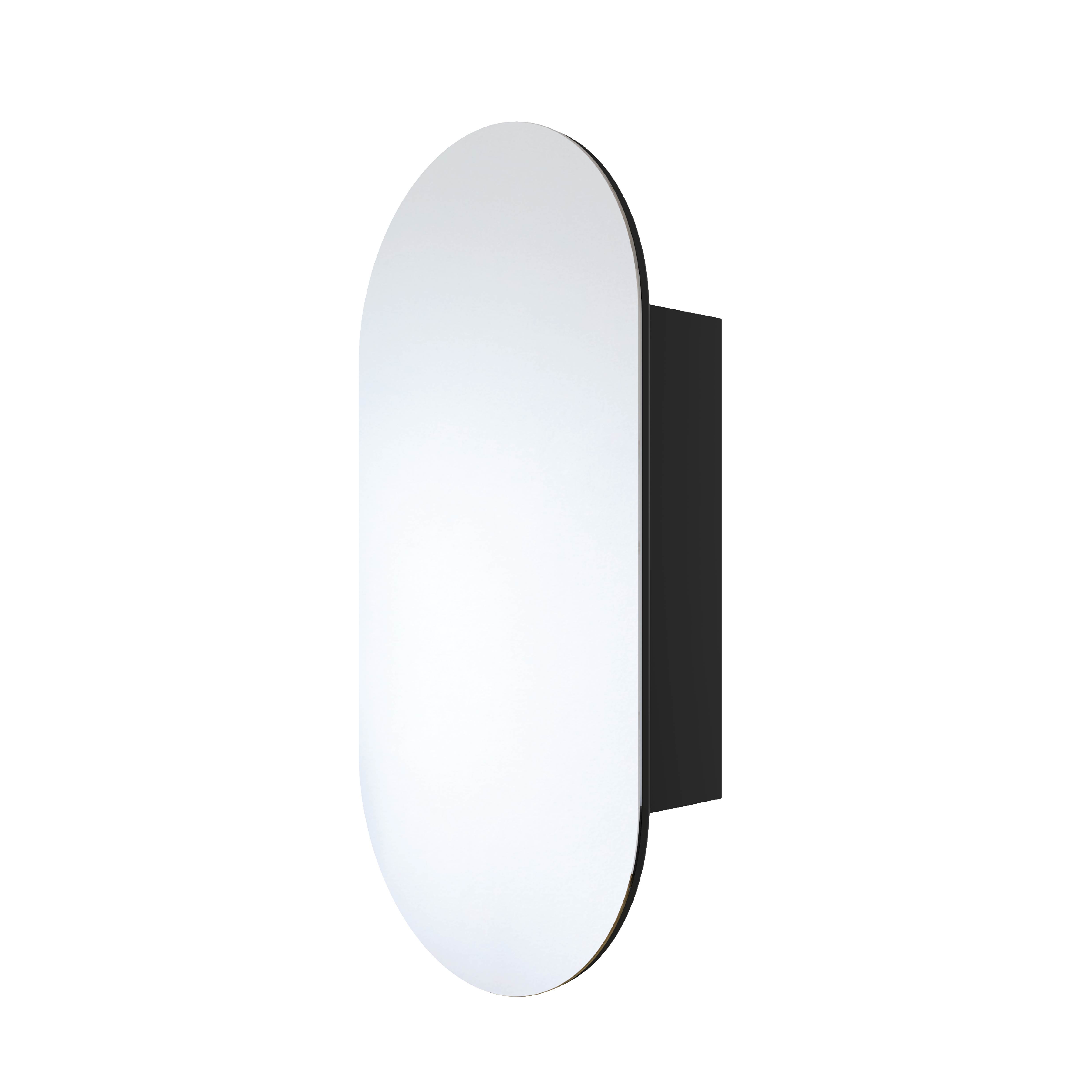 LP5010B Pill Black Mirror Cabinet