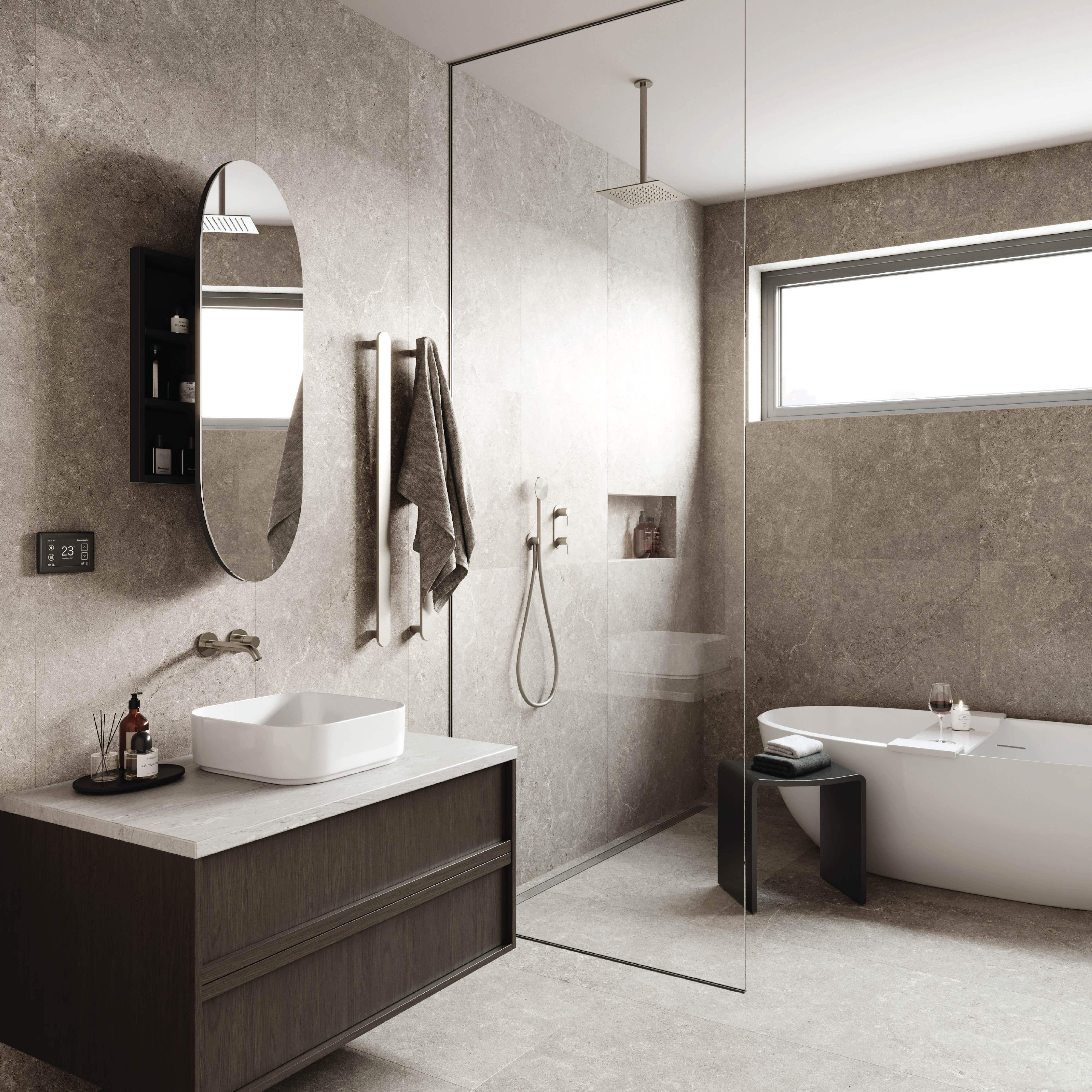 LP5010B Pill Black Mirror Cabinet