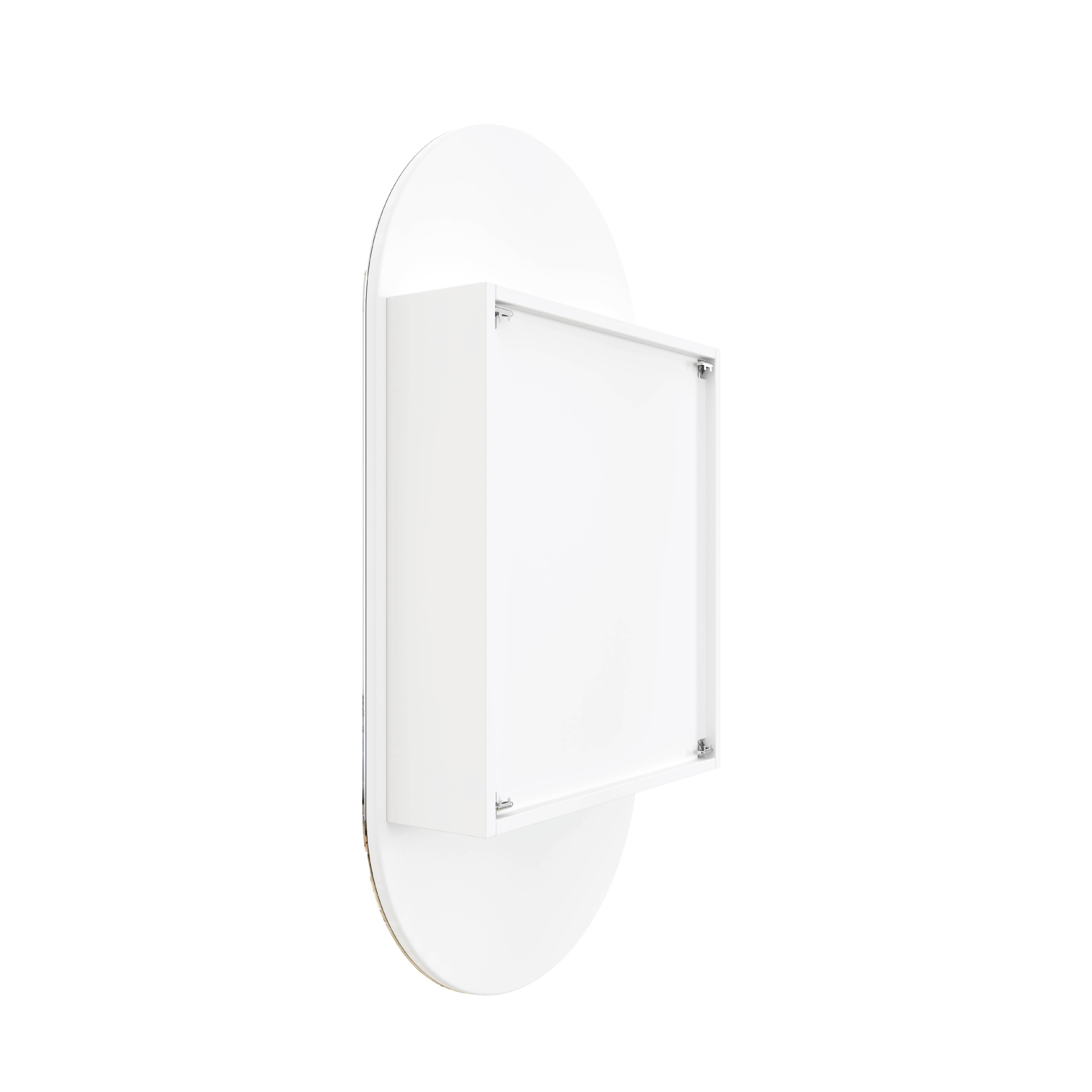 LP5010W Pill White Mirror Cabinet