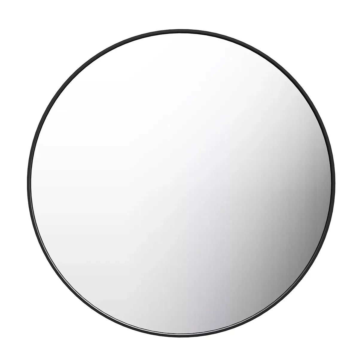 Bianca Round Framed Mirror - Black