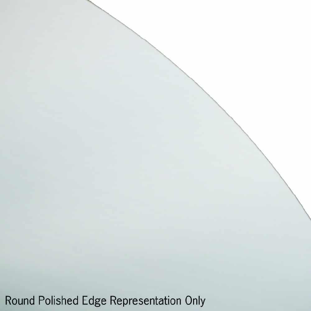 RR8080HND Round Polished Edge Mirror with Demister