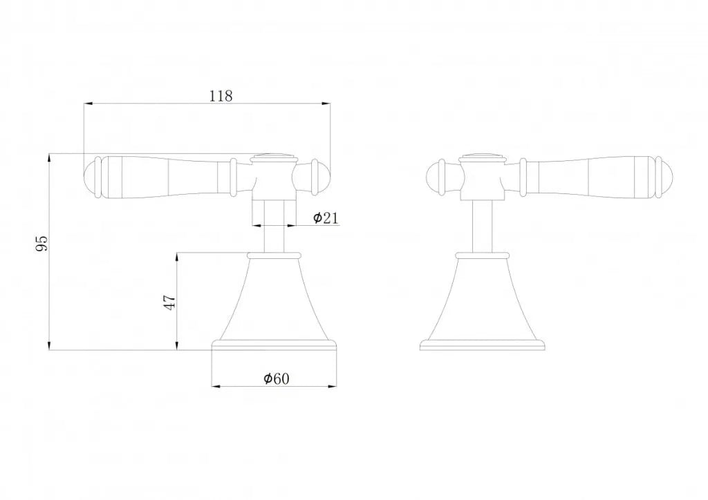 Clasico Wall-Top Assemblies - Standard Handle