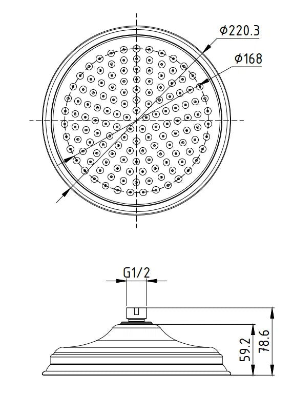 Clasico Shower Head