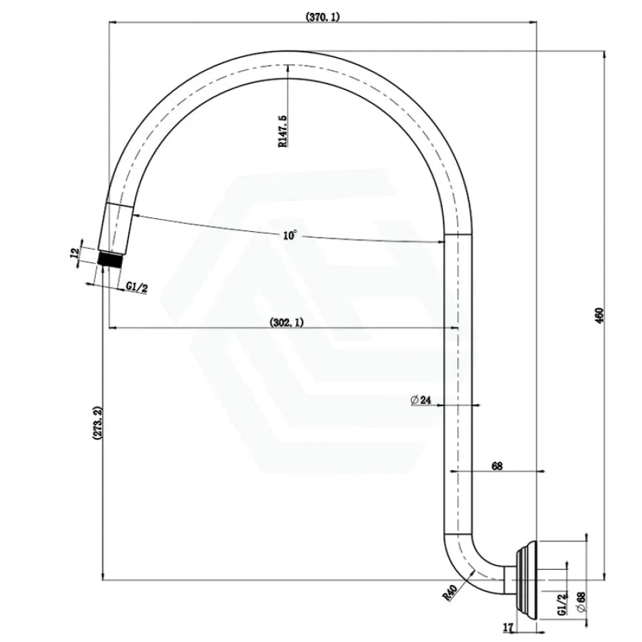 Clasico Gooseneck Shower Arm