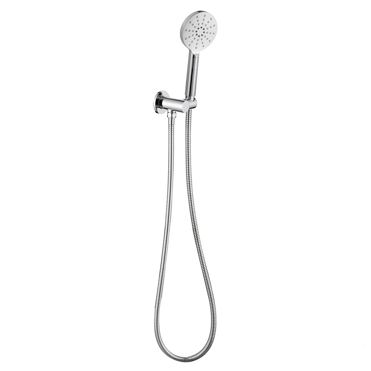 Handheld - Round Shower Head with Wall Bracket