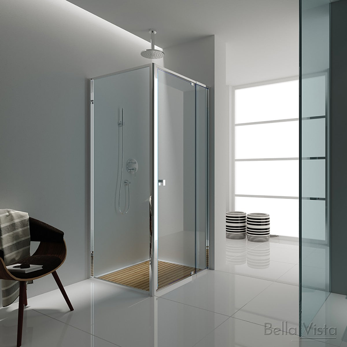 Semi Frameless Shower Screen – Front and Return - Multiple Sizes