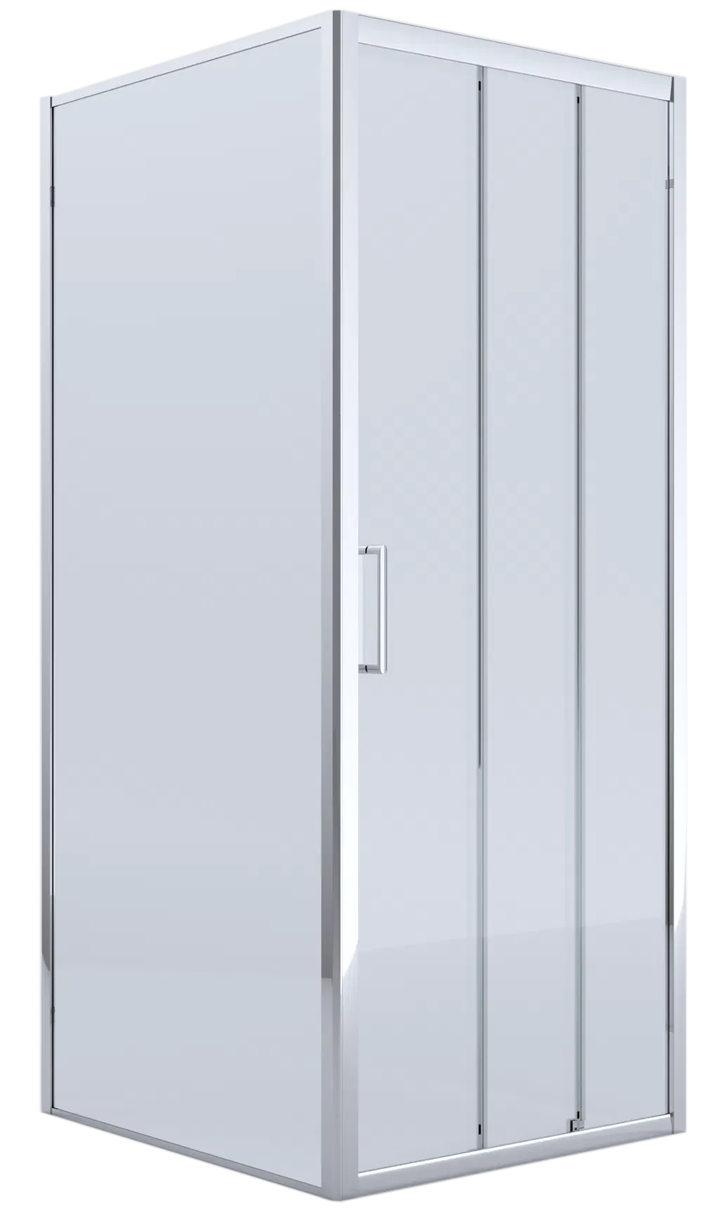Triple Panel - 2 Sliding & 1 Fixed - Front & Return - Layla