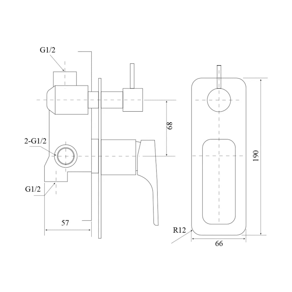 Chaser Shower Mixer Diverter