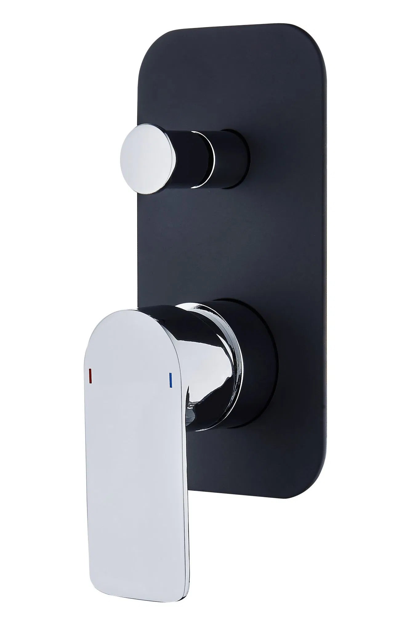 Zenon Shower Mixer Diverter - Chrome/Black