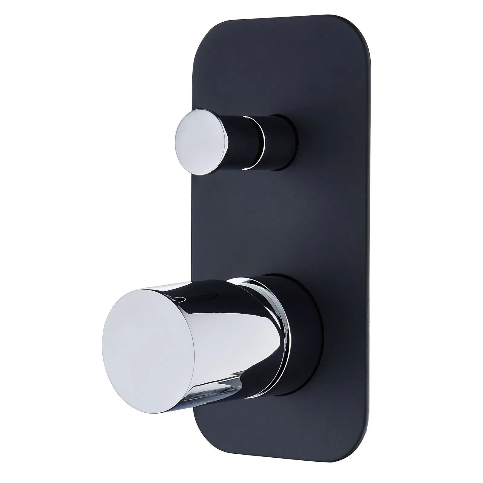 Zenon Noir Shower Mixer Diverter - Chrome/Black