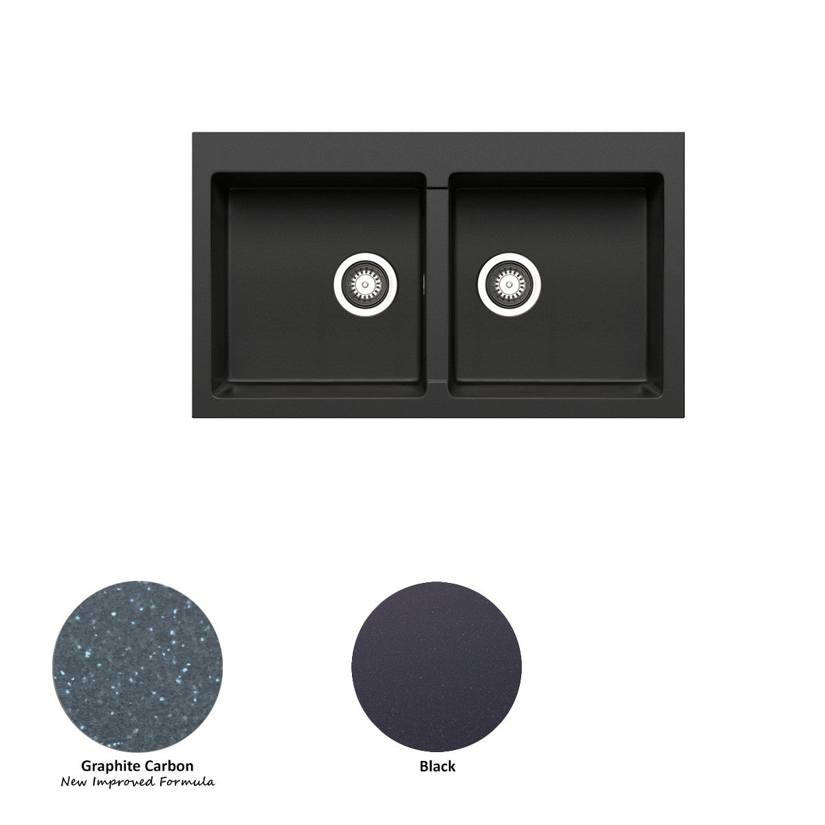 Pradus Double Bowl Black Kitchen Sink