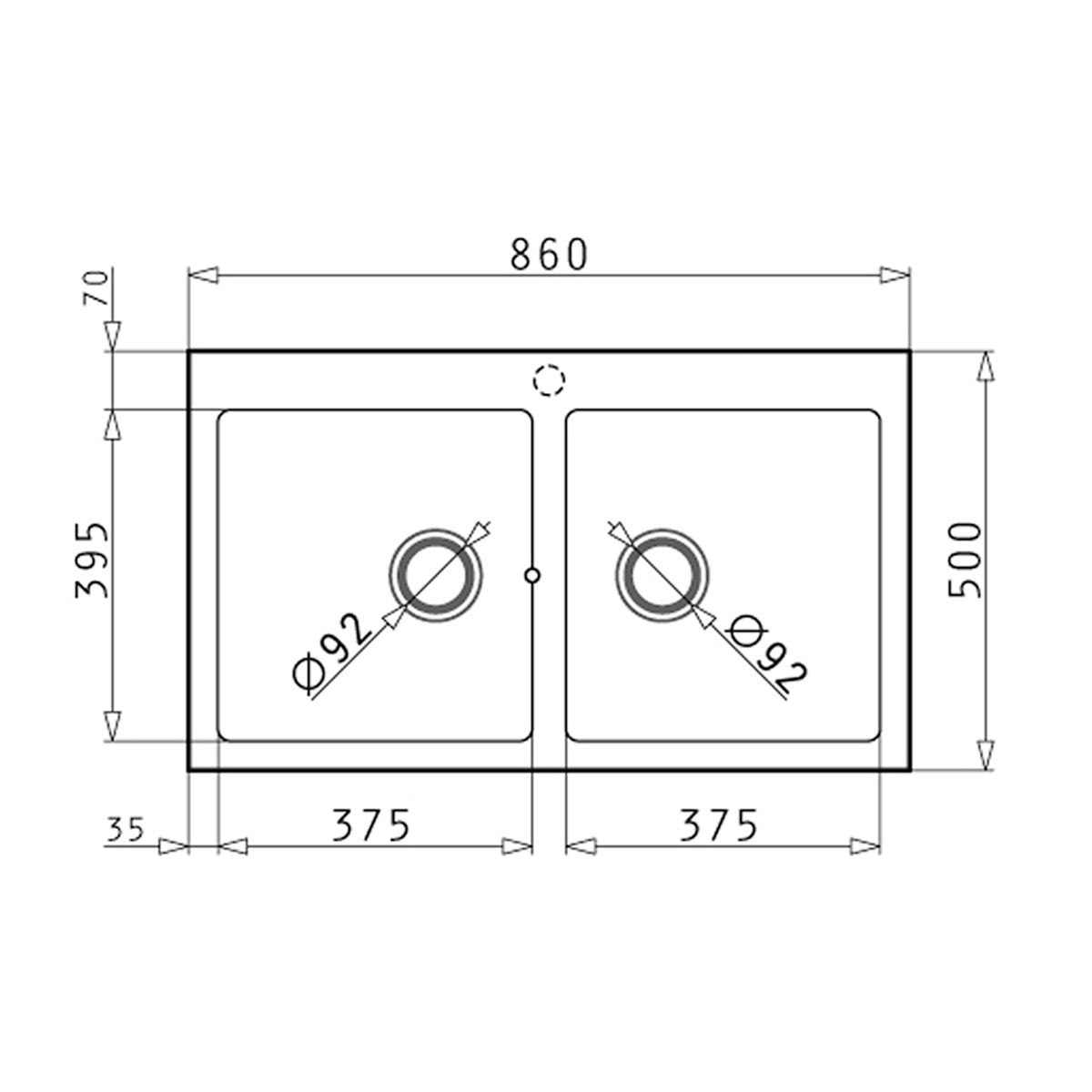 Pradus Double Bowl Black Kitchen Sink