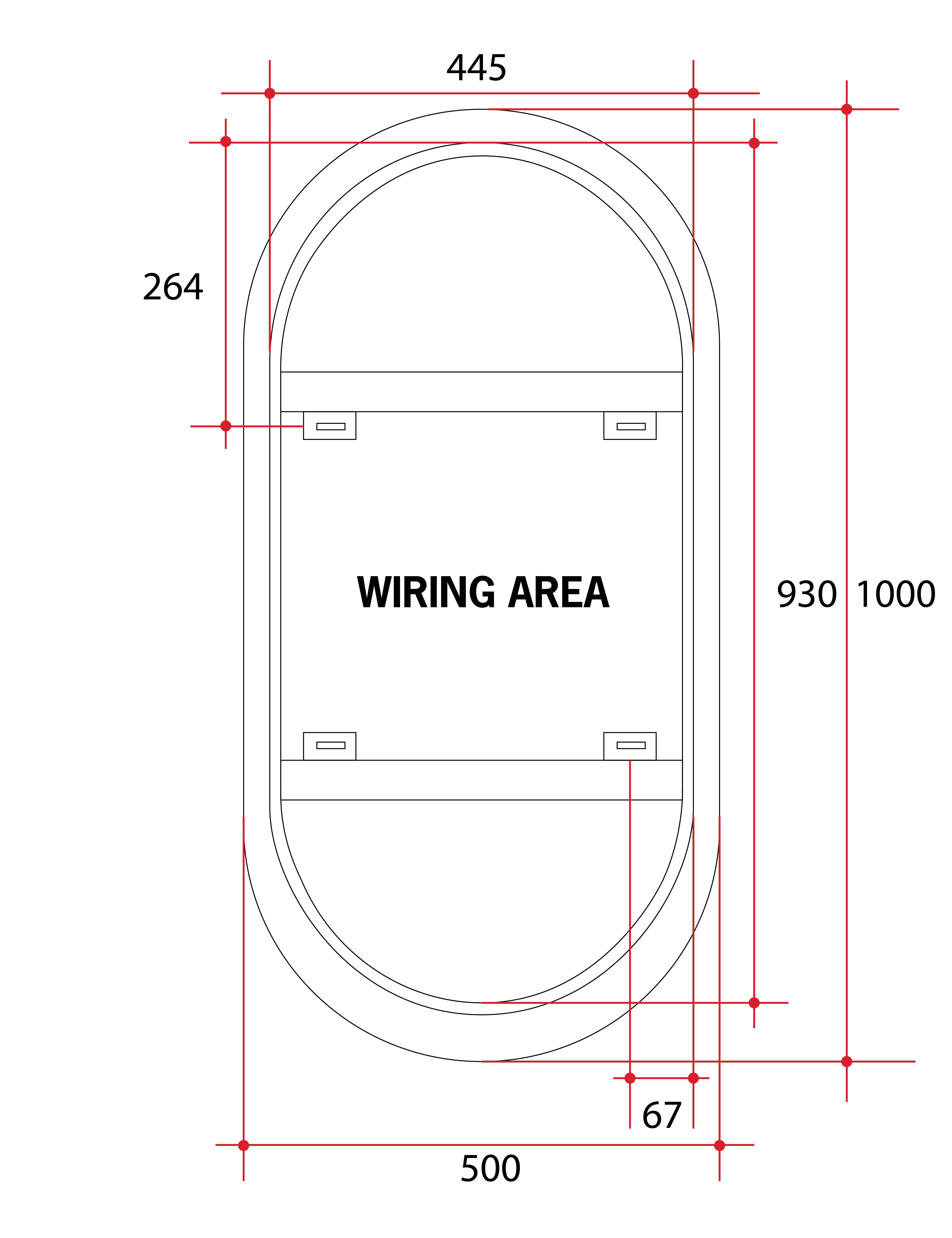 SO500W Premium SO Range Back-Lit Mirror