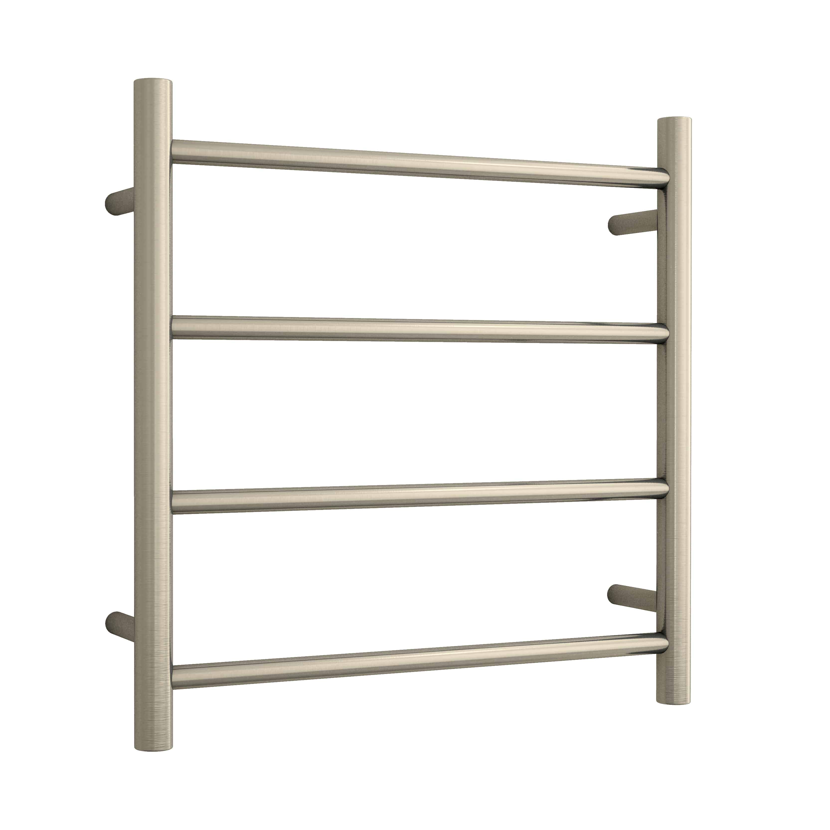 SR25M Straight Round Polished Ladder Heated Towel Rail
