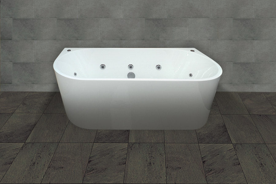 ATLANTA Spa Back to Wall Bathtub-BTA1700-SPA