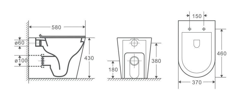 T1003D – MILAN Rimless Floor Pan