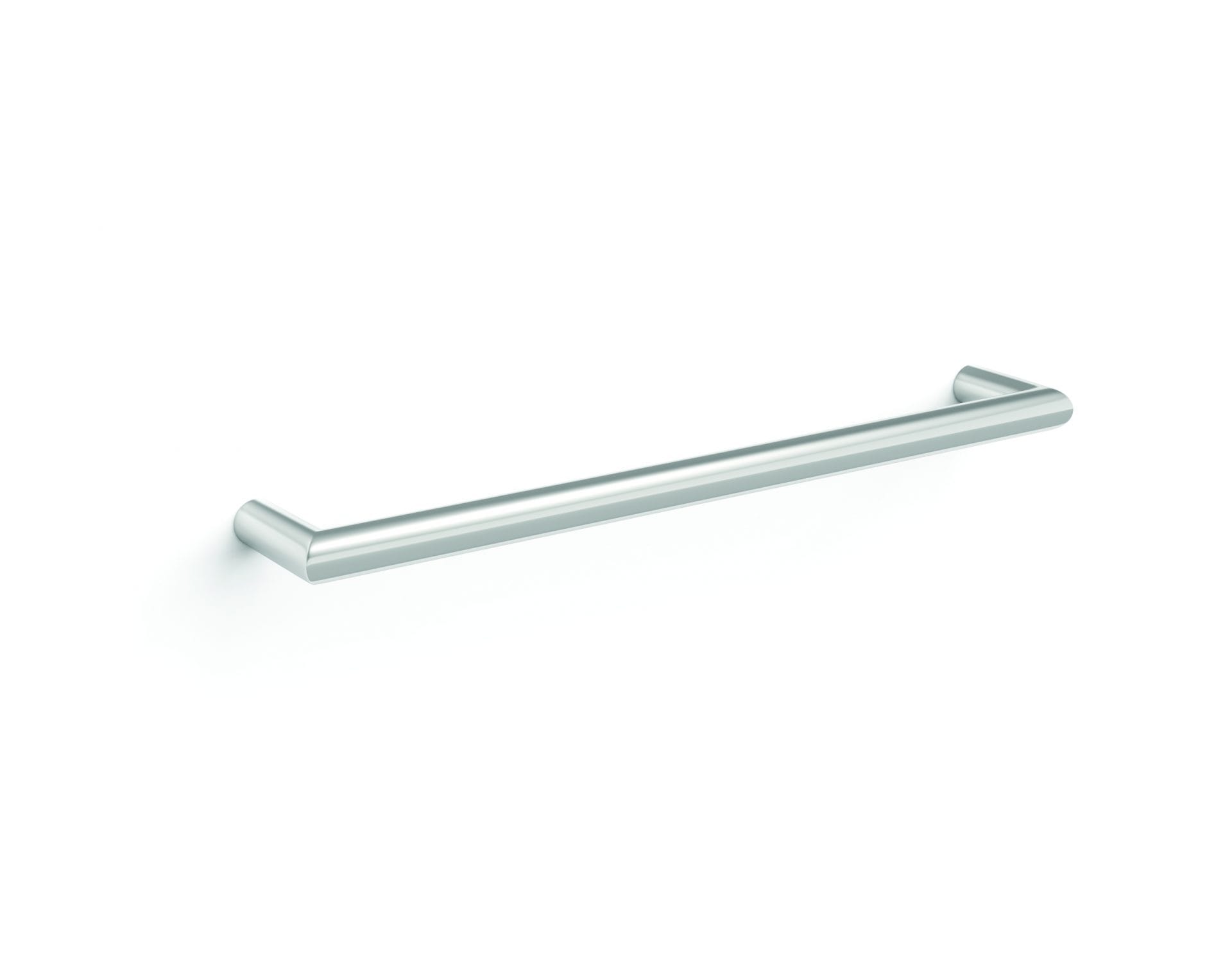 DSR6 Round Single Bar Polished Heated Towel Rail