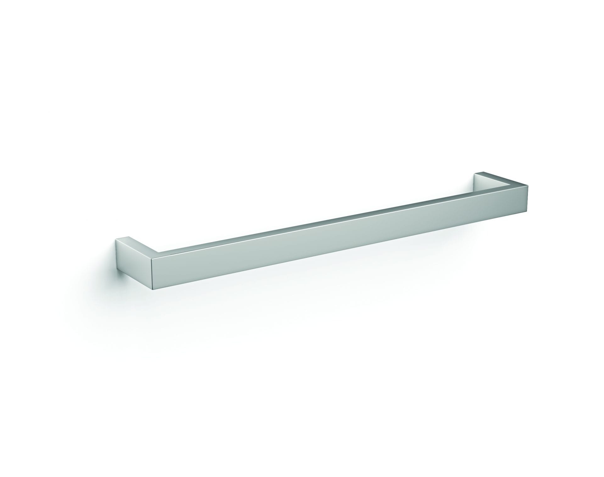 DSS6 Square Single Bar Polished Heated Towel Rail