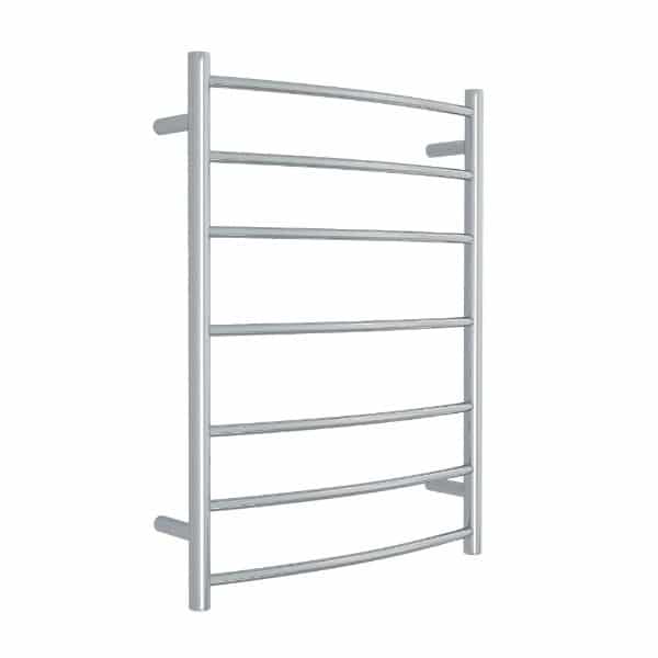 BC44M Curved Round Polished Budget Ladder Heated Towel Rail
