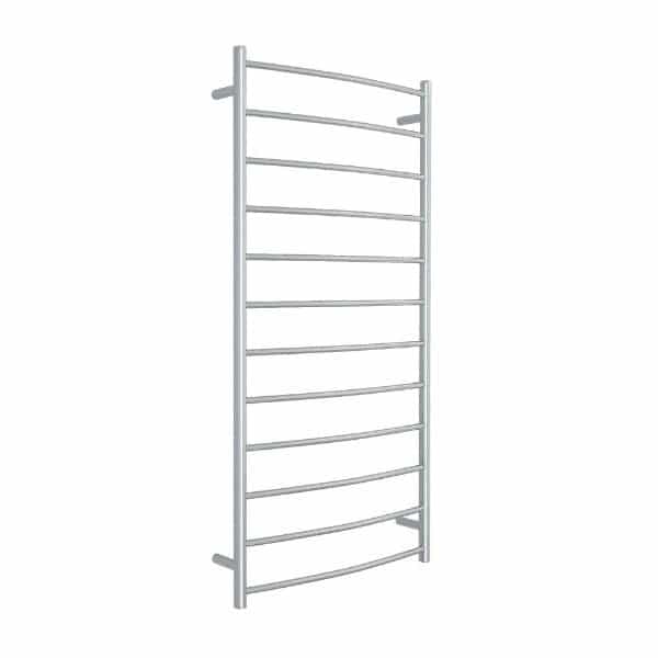 CR69M Curved Round Polished Ladder Heated Towel Rail