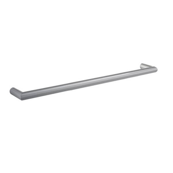 DSR6BR Round Brushed Single Bar Heated Towel Rail