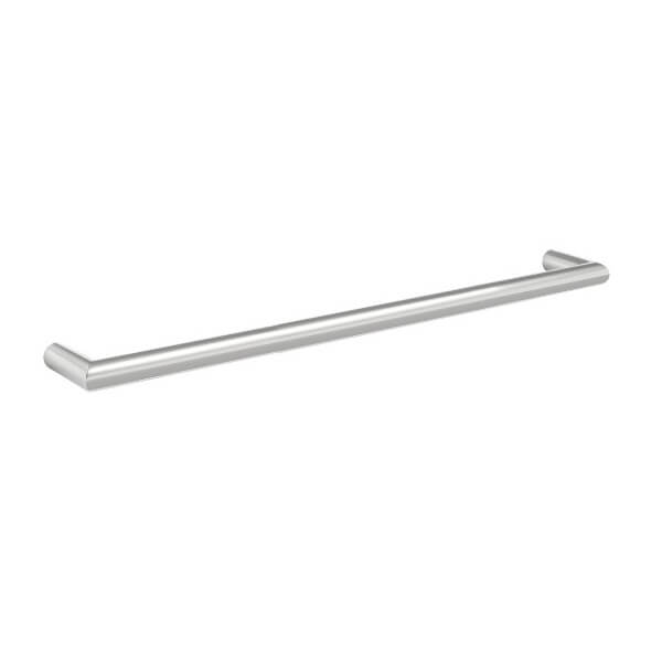 DSR8 Round Single Bar Polished Heated Towel Rail