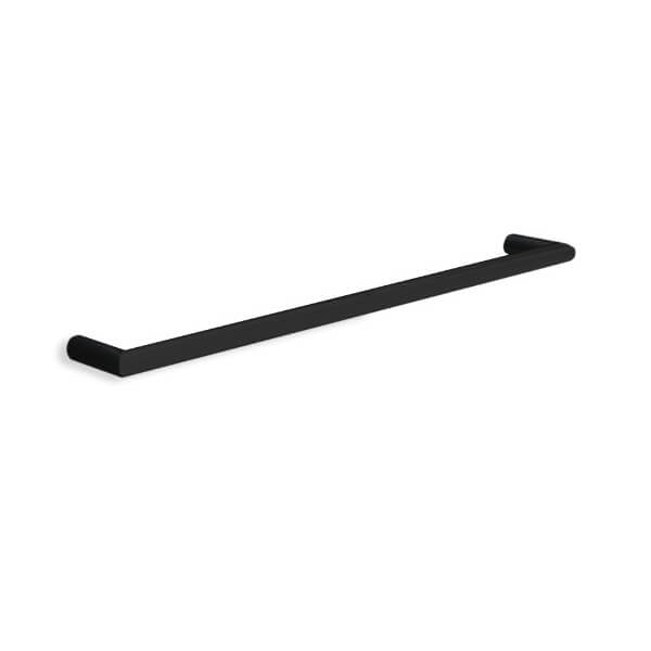 DSR8 Round Single Bar Polished Heated Towel Rail