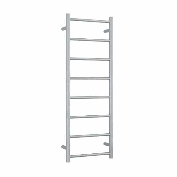 SR17M Straight Round Polished Stainless Ladder Heated Towel Rail