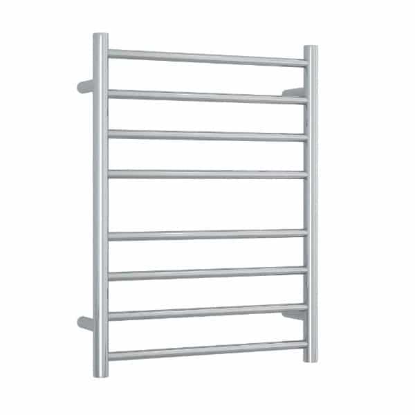 SR23M Straight Round Polished Ladder Heated Towel Rail