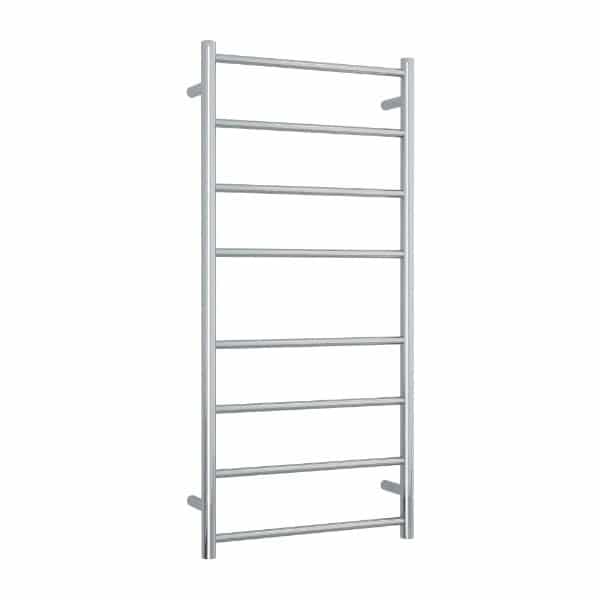 SR27M Straight Round Polished Ladder Heated Towel Rail