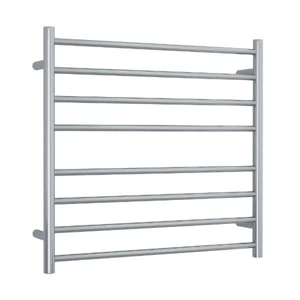 SR33M Straight Round Polished Ladder Heated Towel Rail