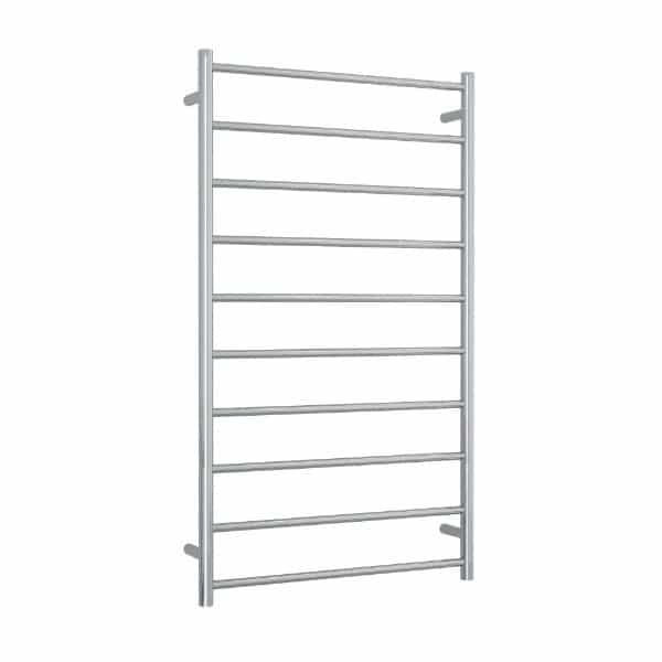 SR69M Straight Round Polished Ladder Heated Towel Rail