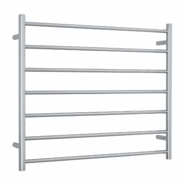 SR93M Straight Round Polished Ladder Heated Towel Rail