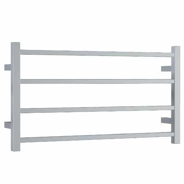 SS81M Straight Square Polished Ladder Heated Towel Rail