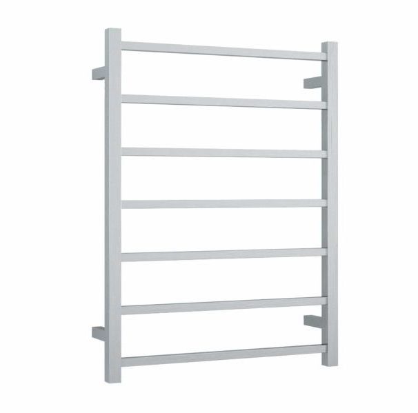 SSB44M Brushed Straight Square Ladder Heated Towel Rail