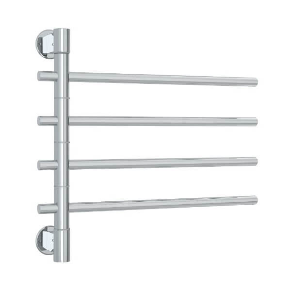 USV24 Straight Round Swivel Polished Non-Heated Towel Rail
