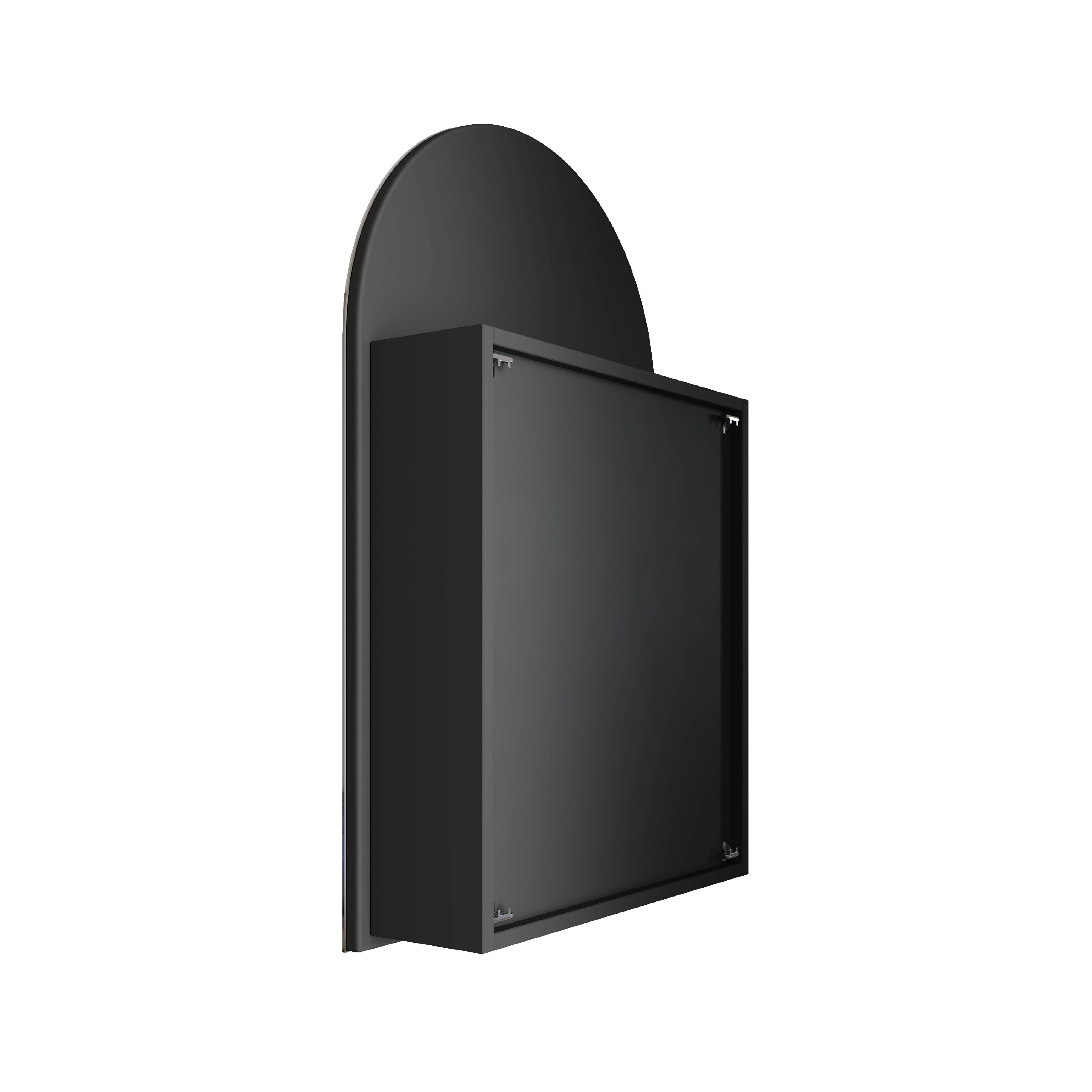 VC5080B Arch Black Mirror Cabinet