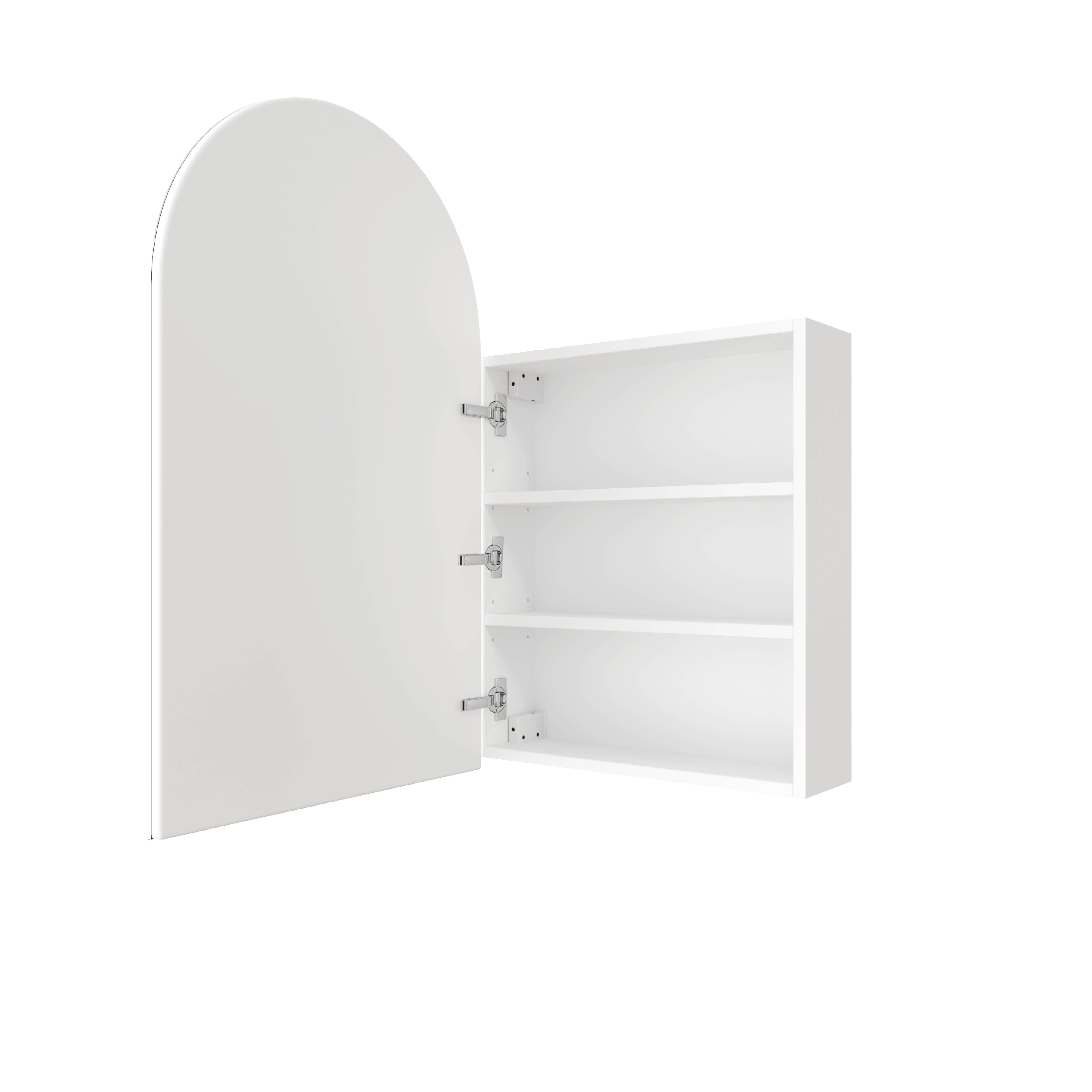 VC5080W Arch White Mirror Cabinet