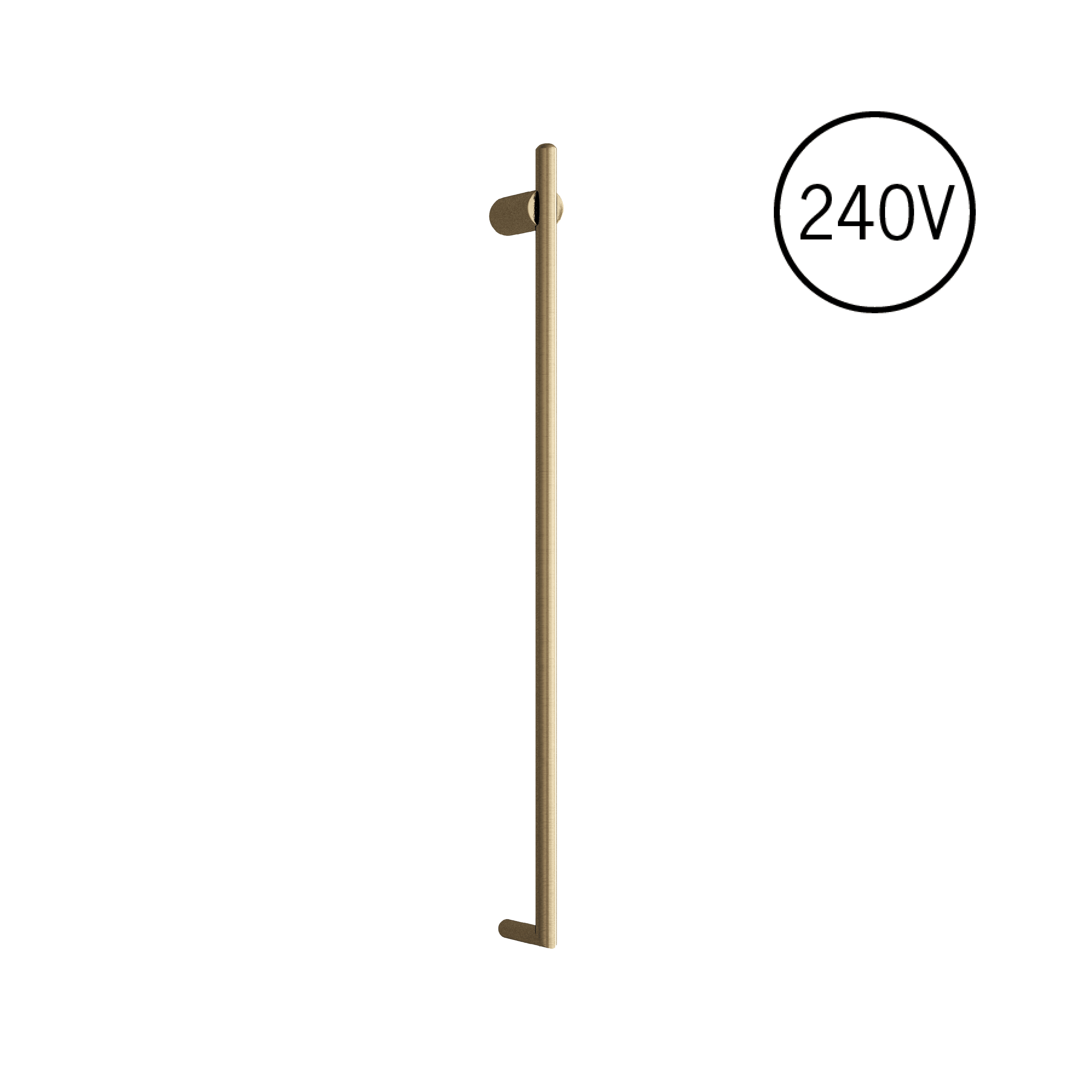 VTH900 Polished Stainless Vertical Heated Towel Rail