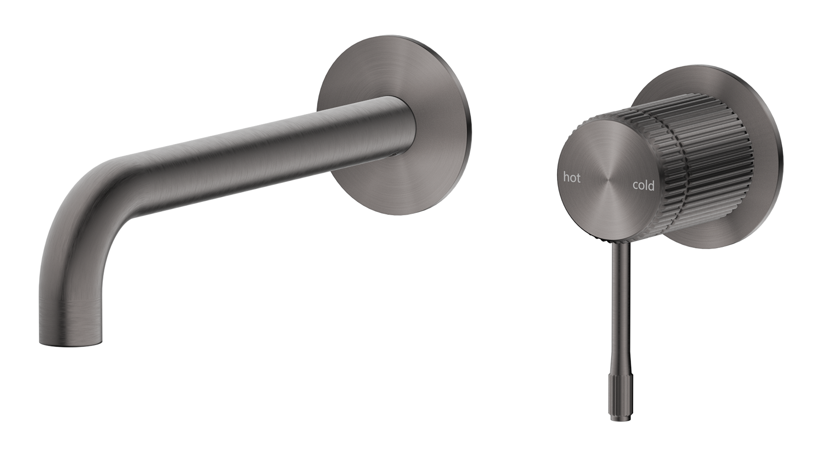 Mica Fluted Wall-Spout Combo