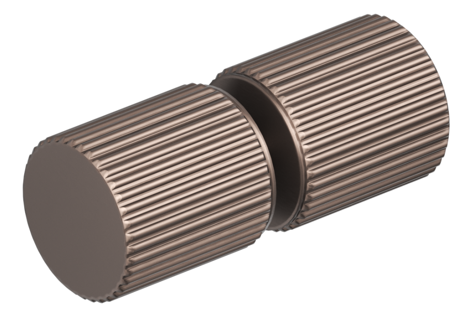 Shower Screen Handle – Fluted – Round