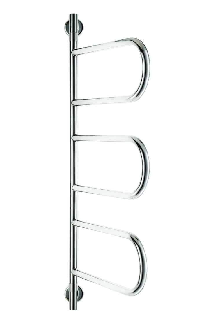 W11SR Jeeves Tangent W Swivel Polished Heated Towel Rail