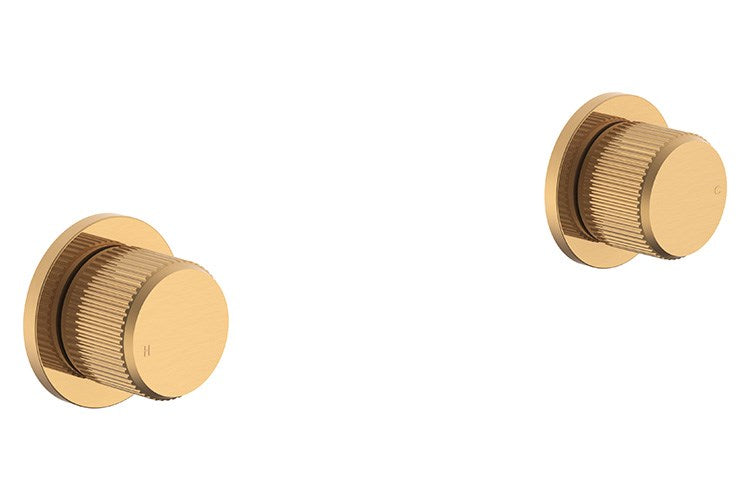 Soul Groove Wall Top Assembly (pr) Brushed Brass