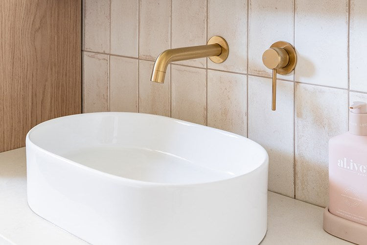 Soul Groove Wall Mixer Brushed Brass
