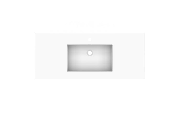 Glacier Cast Marble Moulded Top 1200, Full Depth