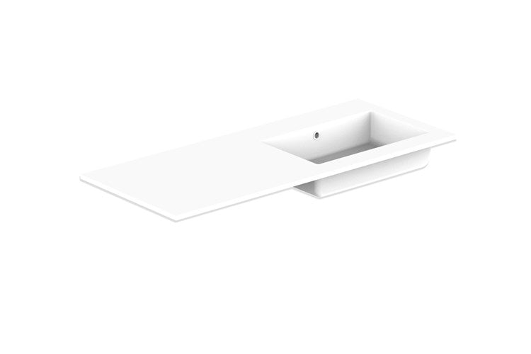 Glacier Cast Marble Moulded Top 1200, Full Depth