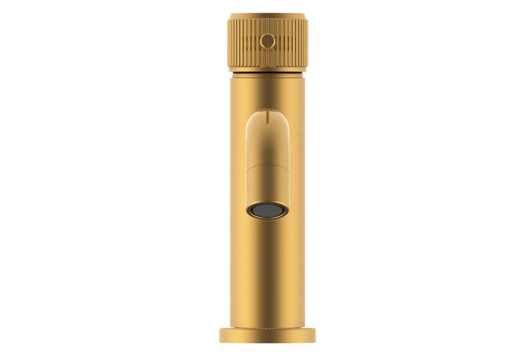 Soul Groove Basin Mixer Brushed Brass