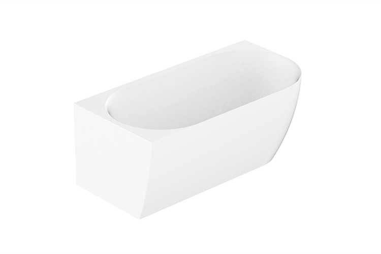 Glacier Corner Bath 1500mm