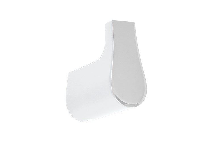 Manhattan Robe Hook Gloss White & Chrome