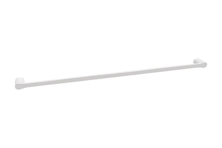 Manhattan Single Towel Rail 900mm Gloss White & Chrome